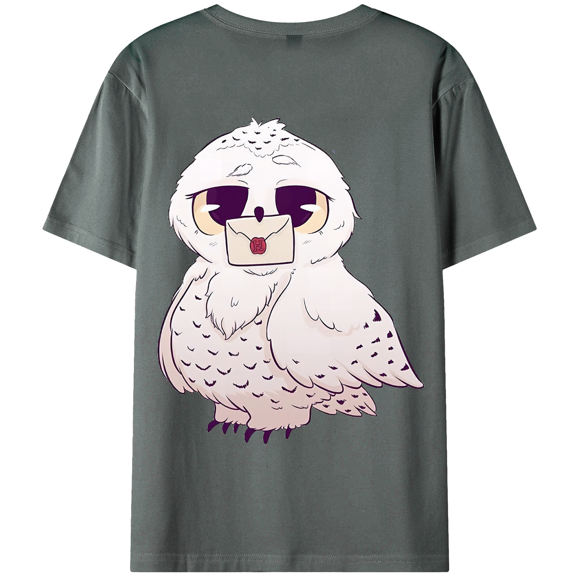 （画像用） Harry Potter ハリー・ポッターシリーズ 綿100％ メンズ半袖Tシャツ（バックプリント） 通気性